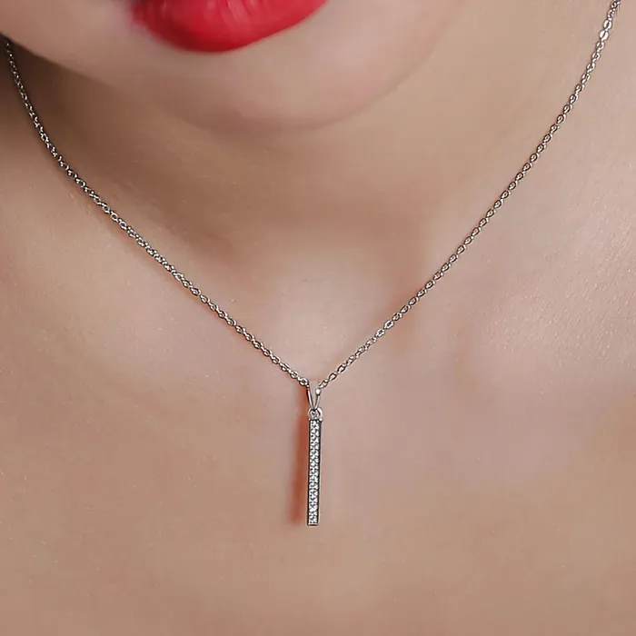 Trendolla Jewelry Necklaces Vertical Pole Necklace The Comet Jewelry Set collection Designed by Tanin