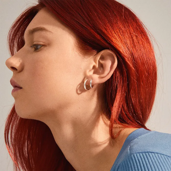 Happy Gold Plated Hoop Set Pilgrim Earrings