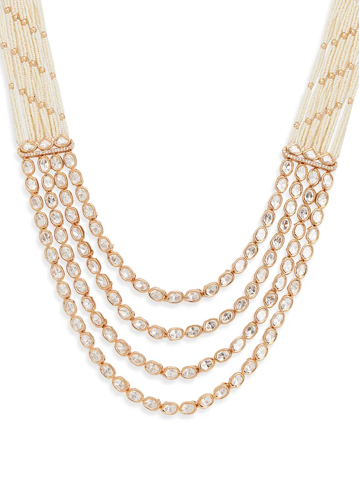 Kundan Opera Necklace Set Curio Cottage Necklaces