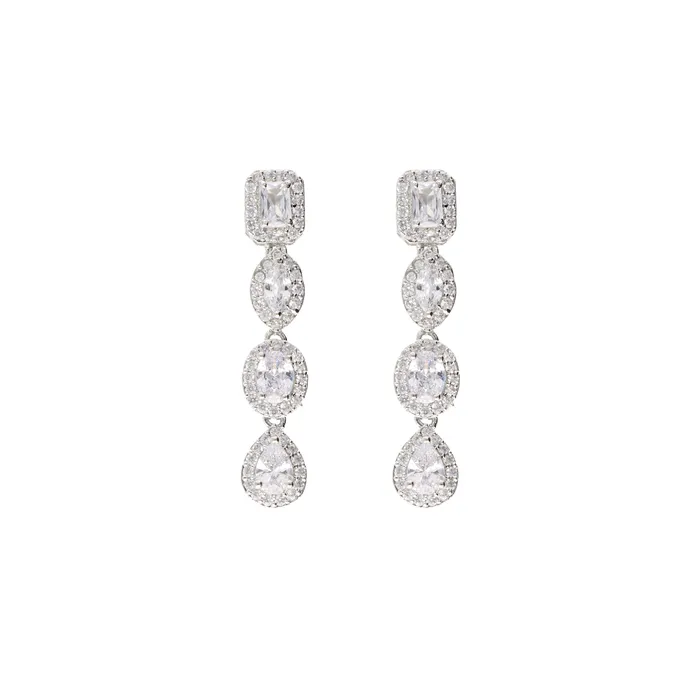 Necklaces Curio Cottage All Shapes of You Diamante Cubic Zirconia Necklace Set Necklaces Curio Cottage All Shapes of You Diamante Cubic Zirconia Necklace Set