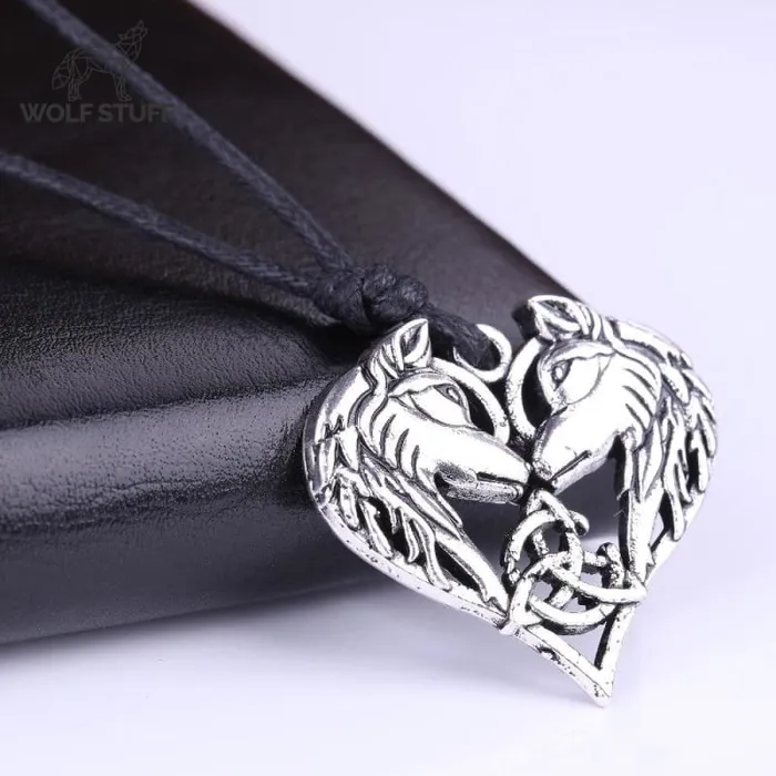 Necklaces Wolf Love Necklace Wolf Lovers