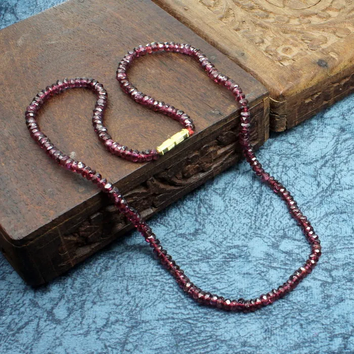 11650 Carats Natural Rhodolite Garnet Gemstone 46 mm beads single line Necklace 20 Karizma Jewels Necklaces 11650 Carats Natural Rhodolite Garnet Gemstone 46 mm beads single line Necklace 20 Karizma Jewels Necklaces