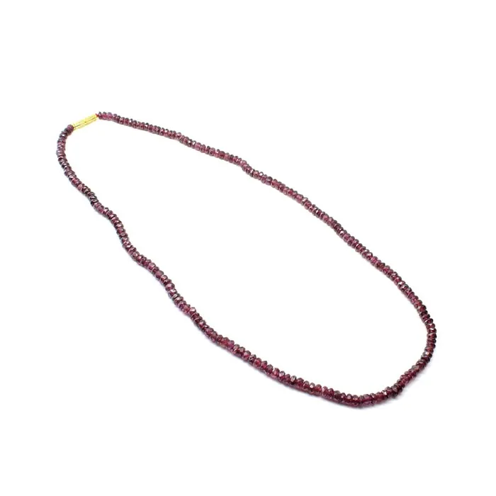 11650 Carats Natural Rhodolite Garnet Gemstone 46 mm beads single line Necklace 20 Karizma Jewels Necklaces