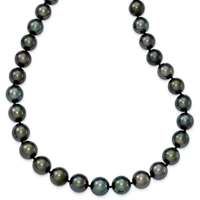 14k WG 912mm Semiround Saltwater Cultured Tahitian Graduated NecklaceWBCXF46419 WB Choice Jewelry Necklaces 14k WG 912mm Semiround Saltwater Cultured Tahitian Graduated NecklaceWBCXF46419 WB Choice Jewelry Necklaces
