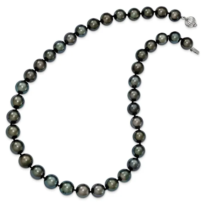 14k WG 912mm Semiround Saltwater Cultured Tahitian Graduated NecklaceWBCXF46419 WB Choice Jewelry Necklaces 14k WG 912mm Semiround Saltwater Cultured Tahitian Graduated NecklaceWBCXF46419 WB Choice Jewelry Necklaces