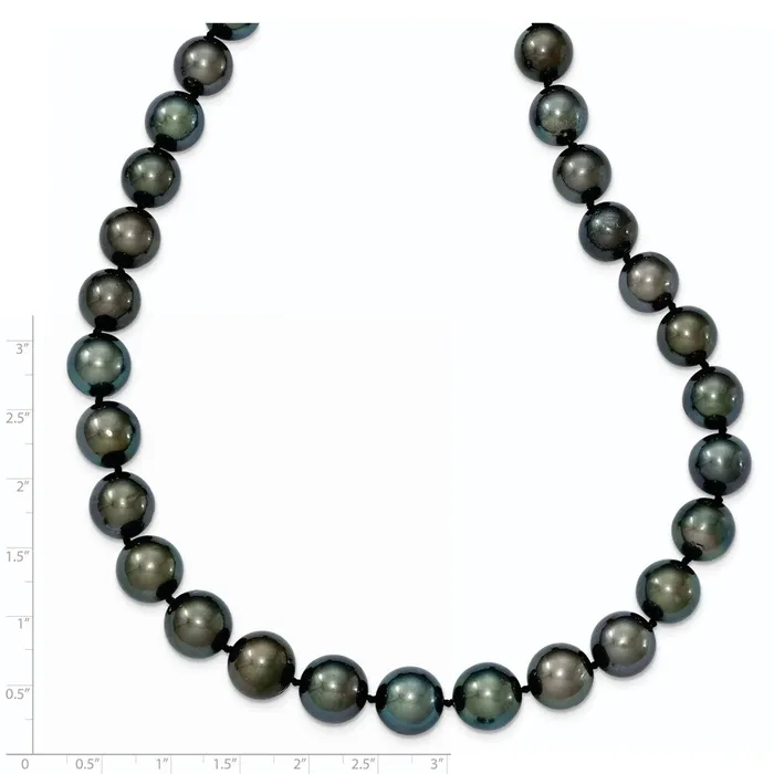 14k WG 912mm Semiround Saltwater Cultured Tahitian Graduated NecklaceWBCXF46419 WB Choice Jewelry Necklaces 14k WG 912mm Semiround Saltwater Cultured Tahitian Graduated NecklaceWBCXF46419 WB Choice Jewelry Necklaces
