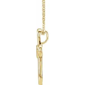 14K Yellow Cross with Heart 1618 Necklace R42367601PSTWBC WB Choice Jewelry Necklaces 14K Yellow Cross with Heart 1618 Necklace R42367601PSTWBC WB Choice Jewelry Necklaces
