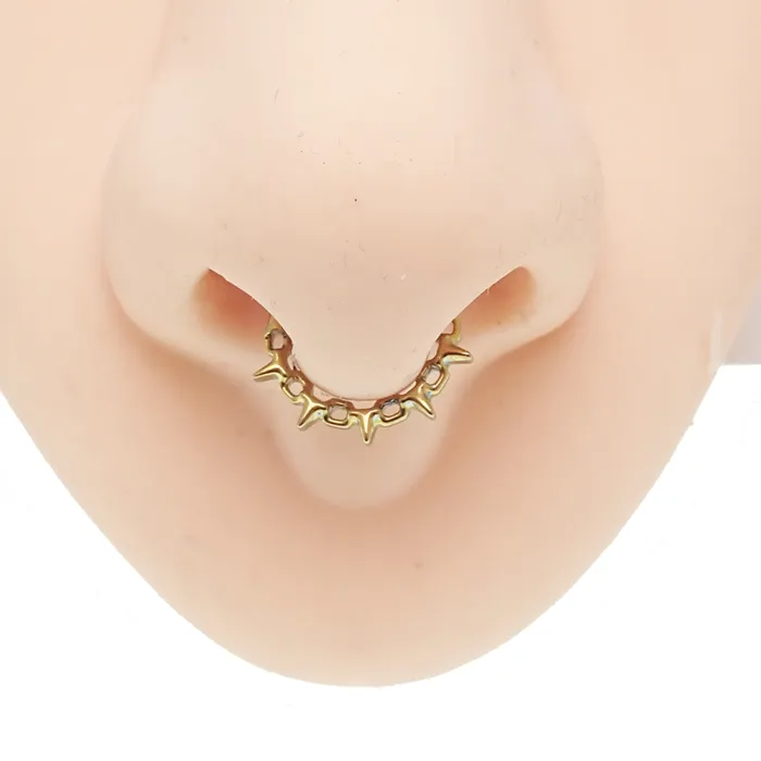 16G Chain spike hinged clicker design 8mm Body Clickers Body Jewelry Necklaces