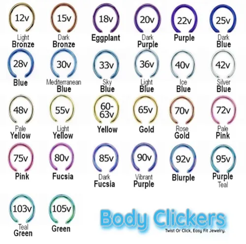 16G Chain spike hinged clicker design 8mm Body Clickers Body Jewelry Necklaces