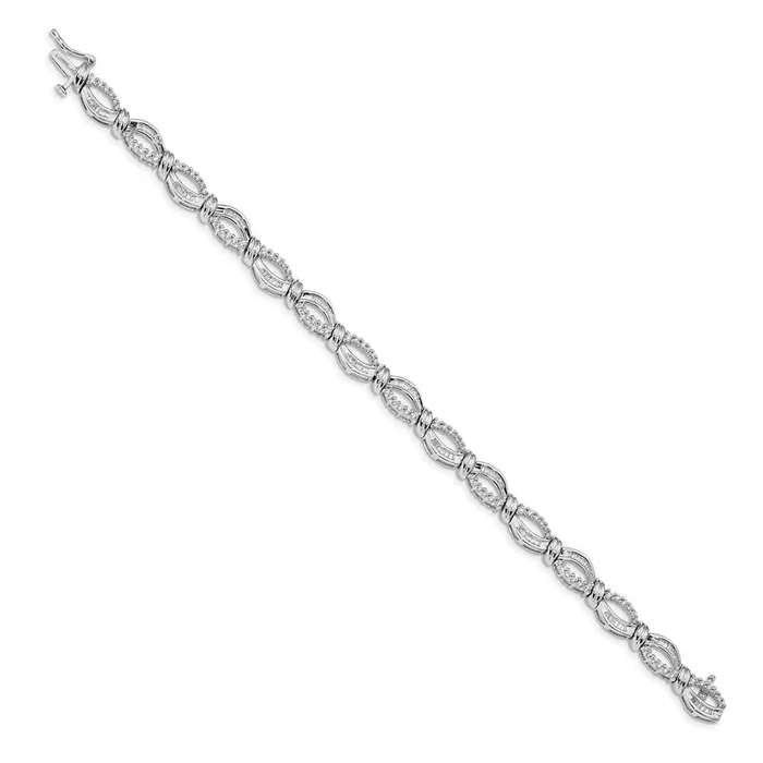 Bracelets WB Choice Jewelry 14k White Gold Diamond Fancy BraceletWBCBM4640200WA Bracelets WB Choice Jewelry 14k White Gold Diamond Fancy BraceletWBCBM4640200WA