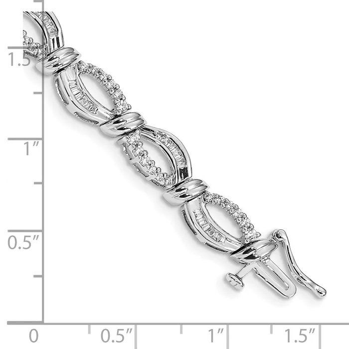 Bracelets WB Choice Jewelry 14k White Gold Diamond Fancy BraceletWBCBM4640200WA Bracelets WB Choice Jewelry 14k White Gold Diamond Fancy BraceletWBCBM4640200WA