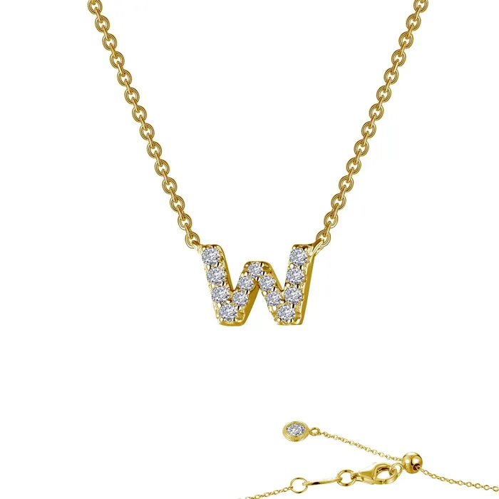 Lafonn Necklaces Letter W Pendant Necklace