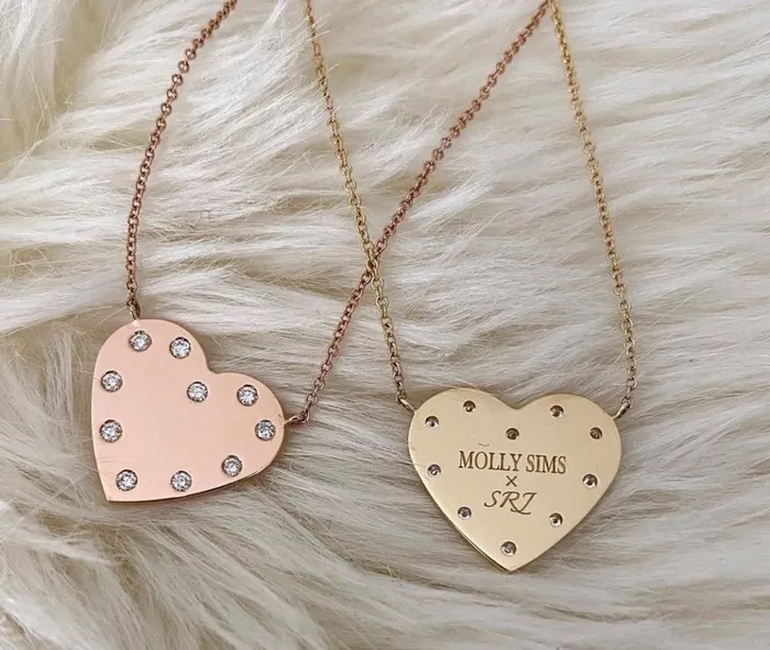 Necklaces Shylee Rose Jewelry MS X SRJ Diamond Framed Heart Necklace
