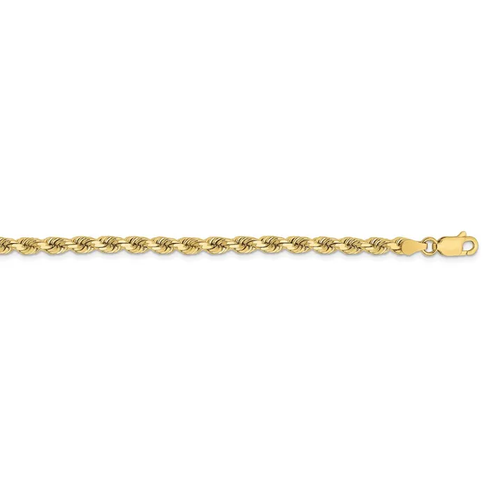 Necklaces WB Choice Jewelry 10k 375mm Diamondcut Rope ChainWBC10K02728 Necklaces WB Choice Jewelry 10k 375mm Diamondcut Rope ChainWBC10K02728