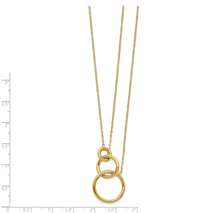 Necklaces WB Choice Jewelry 14k Oval Linked Layer Chain NecklaceWBCSF262718 Necklaces WB Choice Jewelry 14k Oval Linked Layer Chain NecklaceWBCSF262718