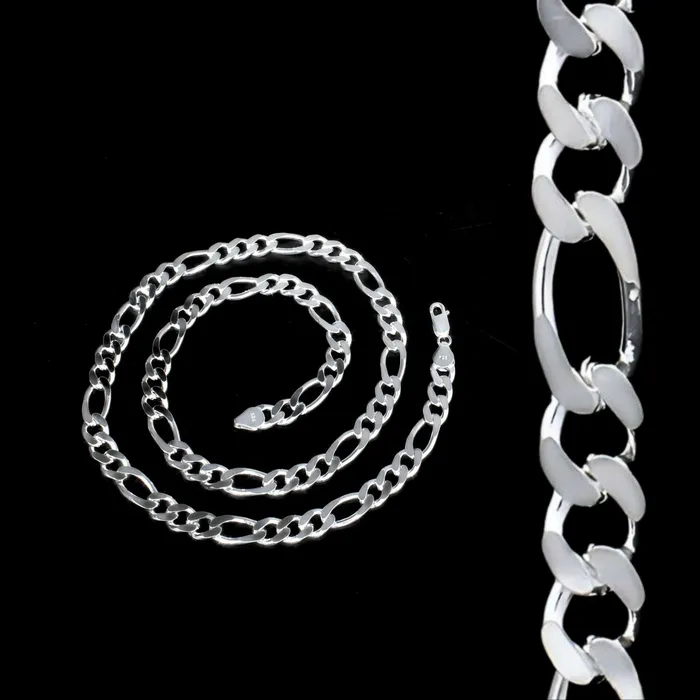 Rings Karizma Jewels Real 925 Silver Excellent gifting Figaro Mens Neck Chain 24