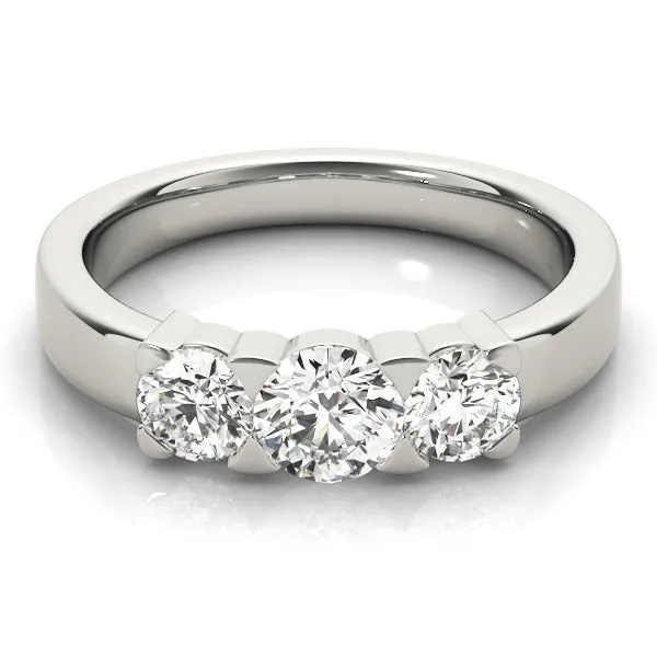 Rings Three Stone Diamond Engagement Ring Overnight Mountings Bridal
