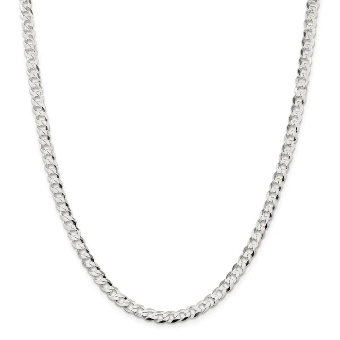 Sterling Silver 575mm Flat Curb ChainWBCQLB15018 WB Choice Jewelry Rings