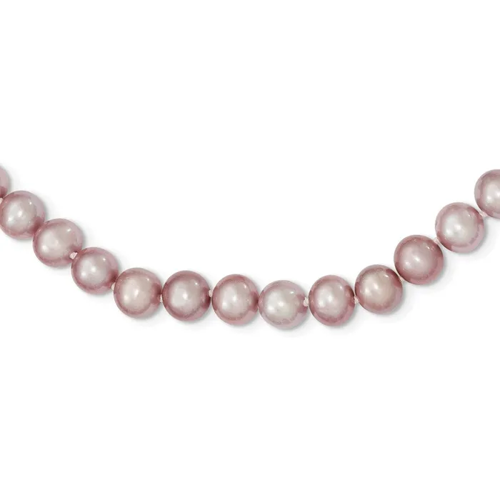 Sterling Silver Rhplated 78mm Purple FW Cultured Pearl NecklaceWBCQH475920 WB Choice Jewelry Necklaces Sterling Silver Rhplated 78mm Purple FW Cultured Pearl NecklaceWBCQH475920 WB Choice Jewelry Necklaces