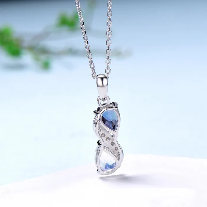 Vintage June birthstone Snake Necklace Alternative alexandrite moonstone pendant vintage art deco promise gift pear shaped pendant for girl PENFINE Necklaces Vintage June birthstone Snake Necklace Alternative alexandrite moonstone pendant vintage art deco promise gift pear shaped pendant for girl PENFINE Necklaces
