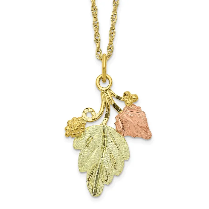 WB Choice Jewelry Necklaces 10k Tricolor Black Hills Gold NecklaceWBC10BH64218 WB Choice Jewelry Necklaces 10k Tricolor Black Hills Gold NecklaceWBC10BH64218