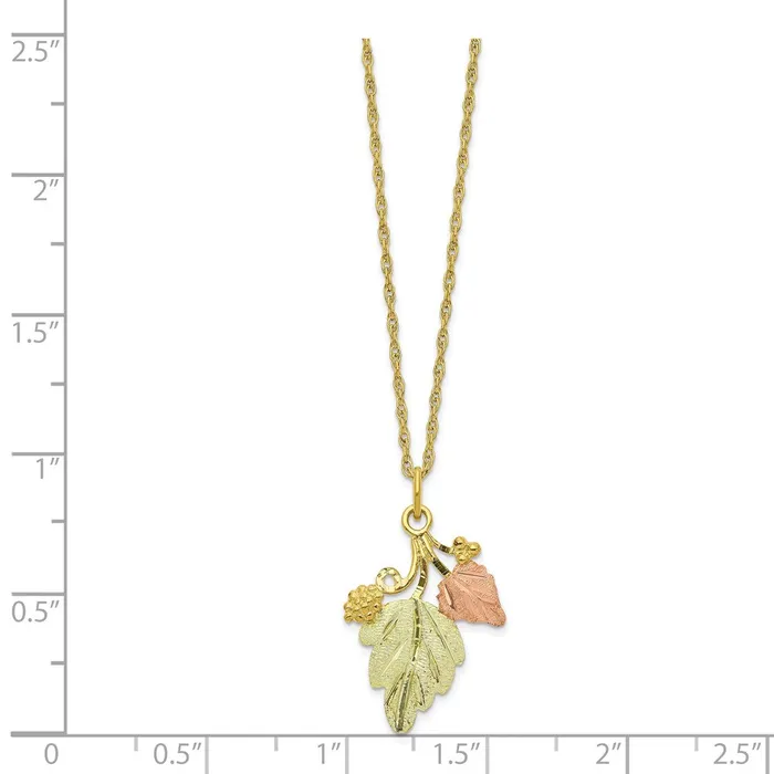 WB Choice Jewelry Necklaces 10k Tricolor Black Hills Gold NecklaceWBC10BH64218 WB Choice Jewelry Necklaces 10k Tricolor Black Hills Gold NecklaceWBC10BH64218