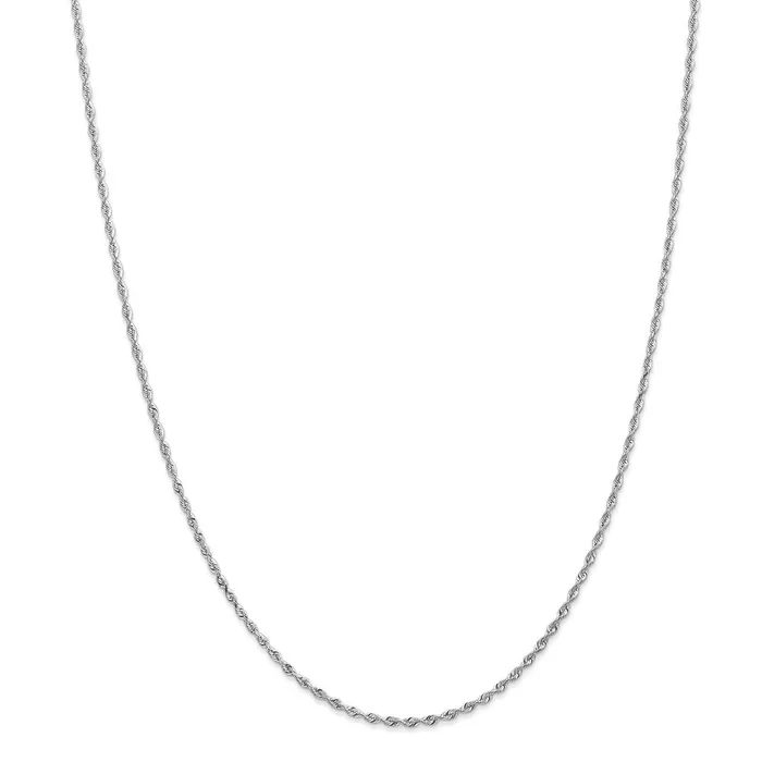 WB Choice Jewelry Necklaces 10k White Gold 185mm DC Quadruple Rope ChainWBC10WQT01422 WB Choice Jewelry Necklaces 10k White Gold 185mm DC Quadruple Rope ChainWBC10WQT01422