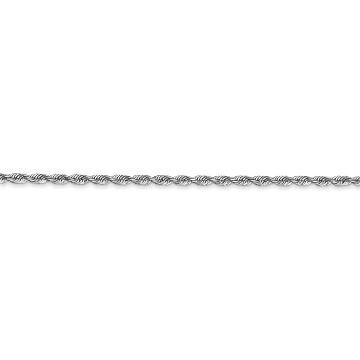 WB Choice Jewelry Necklaces 10k White Gold 185mm DC Quadruple Rope ChainWBC10WQT01422 WB Choice Jewelry Necklaces 10k White Gold 185mm DC Quadruple Rope ChainWBC10WQT01422
