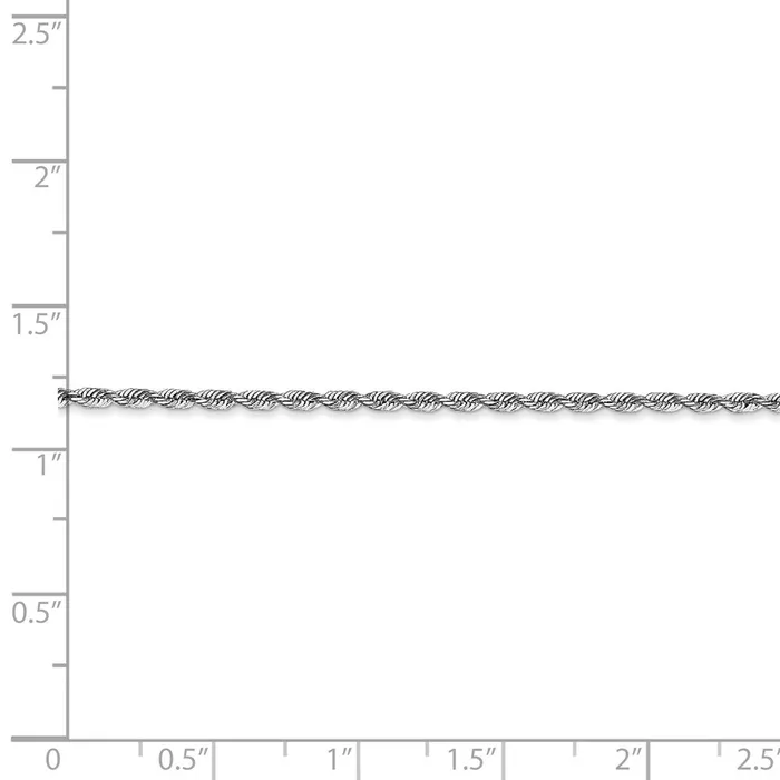 WB Choice Jewelry Necklaces 10k White Gold 185mm DC Quadruple Rope ChainWBC10WQT01422 WB Choice Jewelry Necklaces 10k White Gold 185mm DC Quadruple Rope ChainWBC10WQT01422