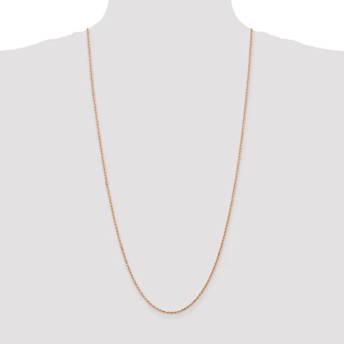 WB Choice Jewelry Necklaces 14k Rose Gold 18mm DC Machinemade Rope ChainWBCR01430 WB Choice Jewelry Necklaces 14k Rose Gold 18mm DC Machinemade Rope ChainWBCR01430