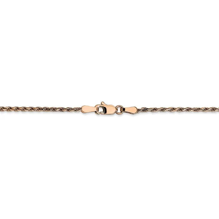 WB Choice Jewelry Necklaces 14k Rose Gold 18mm DC Machinemade Rope ChainWBCR01430 WB Choice Jewelry Necklaces 14k Rose Gold 18mm DC Machinemade Rope ChainWBCR01430
