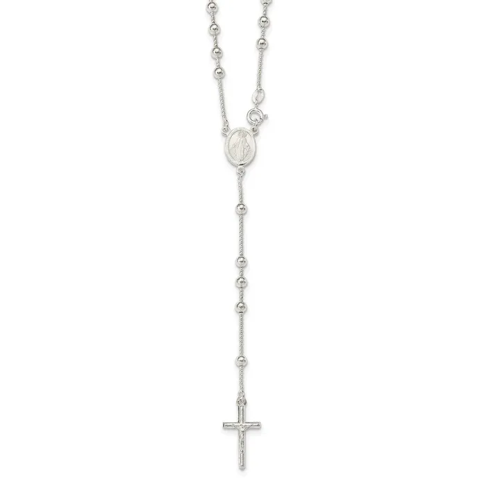 WB Choice Jewelry Necklaces Sterling Silver Polished Rosary NecklaceWBCQH470321 WB Choice Jewelry Necklaces Sterling Silver Polished Rosary NecklaceWBCQH470321
