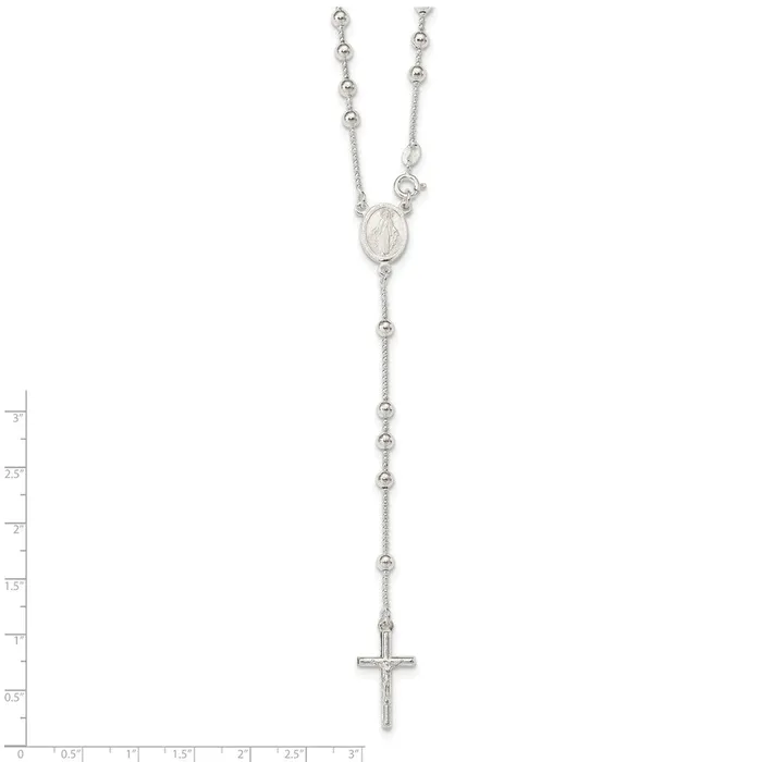 WB Choice Jewelry Necklaces Sterling Silver Polished Rosary NecklaceWBCQH470321 WB Choice Jewelry Necklaces Sterling Silver Polished Rosary NecklaceWBCQH470321