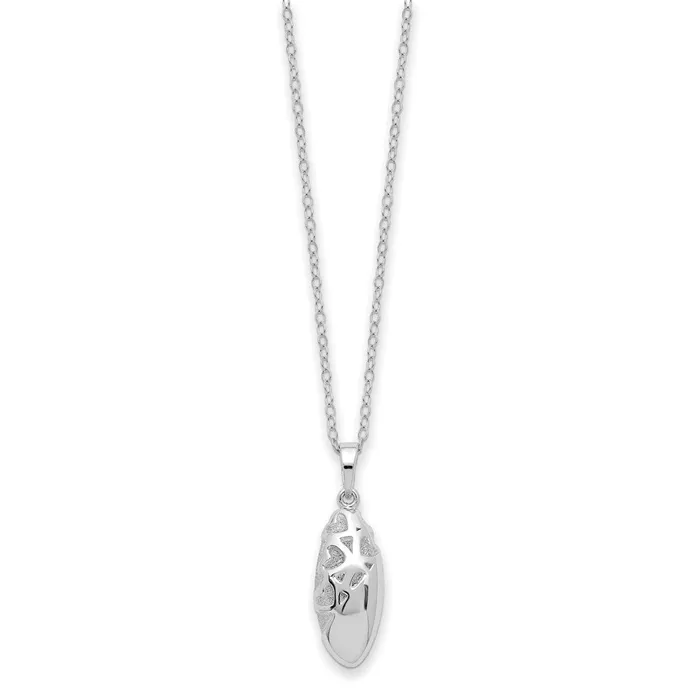 WB Choice Jewelry Necklaces Sterling Silver Scrolled Hearts Ash Holder 18in NecklaceWBCQSX782 WB Choice Jewelry Necklaces Sterling Silver Scrolled Hearts Ash Holder 18in NecklaceWBCQSX782