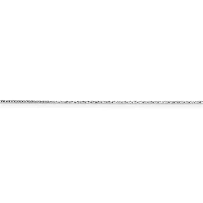 WB Choice Jewelry Rings 14k WG 8mm DC Cable with Spring Ring Clasp ChainWBCPEN19220