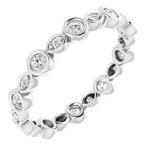 WB Choice Jewelry Rings 14K White 13 CTW Diamond Eternity Band 12363260216PSTWBC