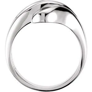 WB Choice Jewelry Rings 14K White Freeform Remount Ring 4893A23041PSTWBC