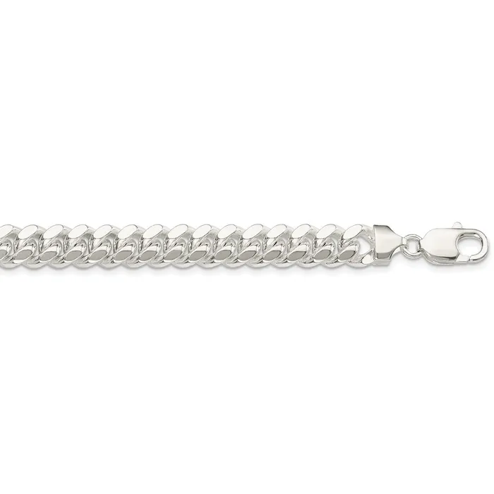 WB Choice Jewelry Rings Sterling Silver 9mm Polished Domed Curb ChainWBCQDB25020
