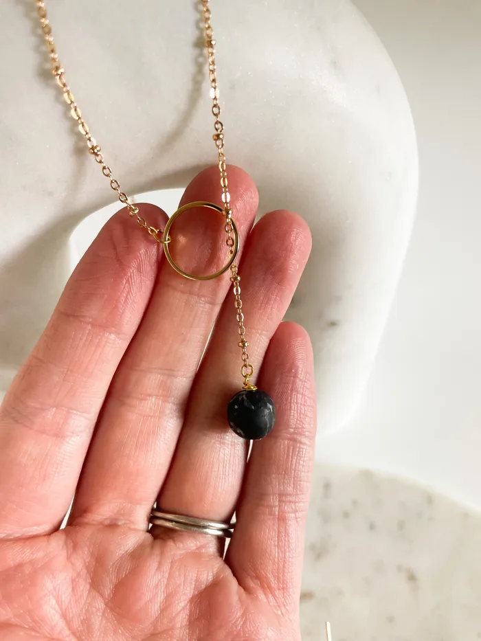 Black Marble Necklace The Minne Design Co Necklaces Black Marble Necklace The Minne Design Co Necklaces
