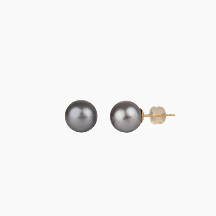 Earrings misha hawaii Tahitian Pearl Stud Earring 14kt Gold