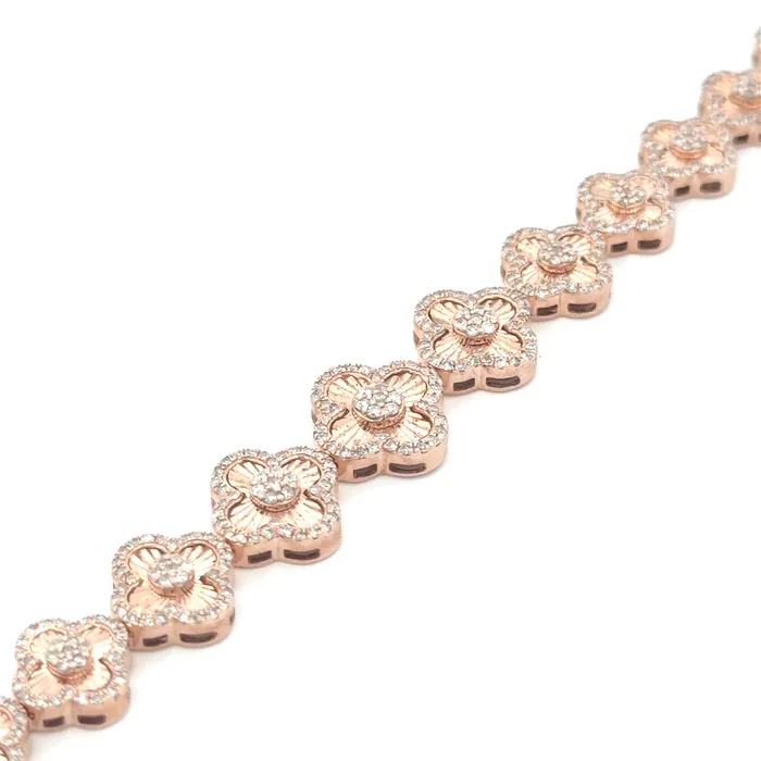 imakegrillzcom Bracelets Diamond Clover Bracelet