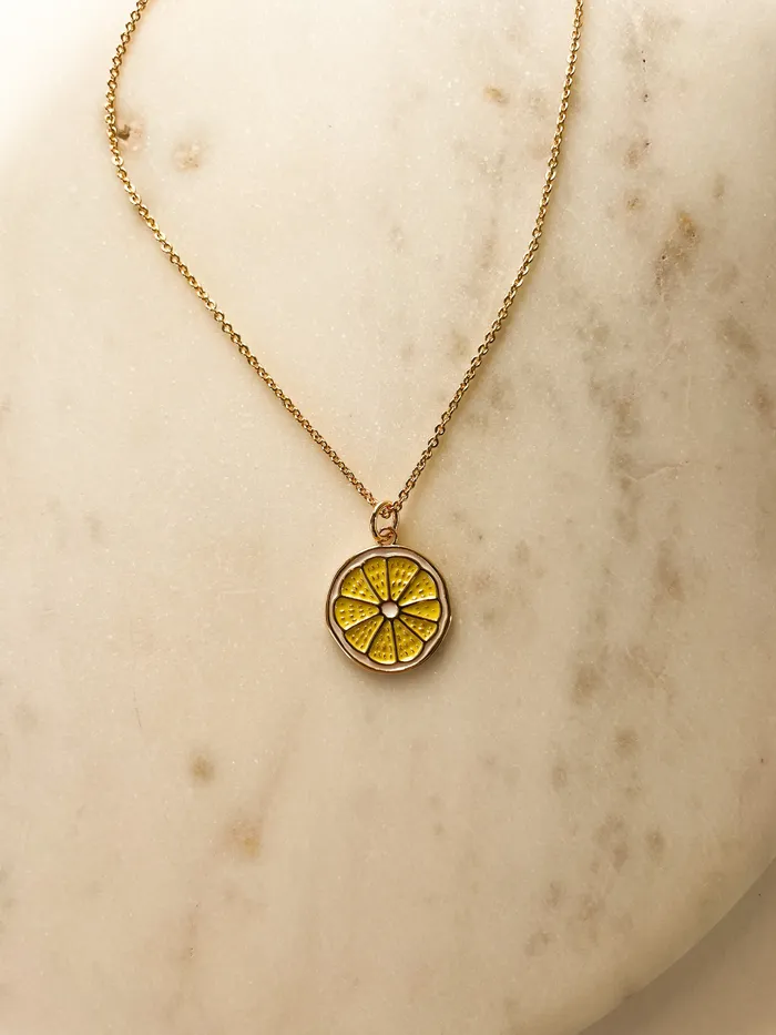 Lemon Necklace The Minne Design Co Necklaces Lemon Necklace The Minne Design Co Necklaces