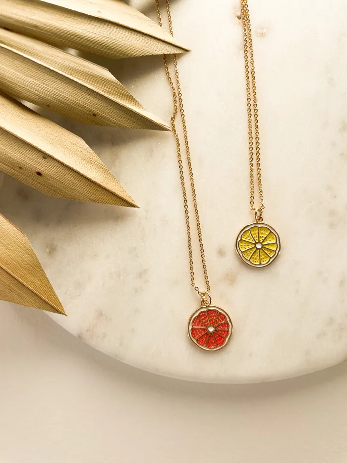 Lemon Necklace The Minne Design Co Necklaces Lemon Necklace The Minne Design Co Necklaces