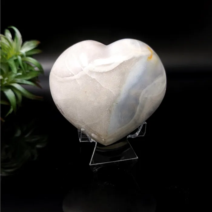 Necklaces Bliss Crystals Flower Agate 3 Heart LV4733