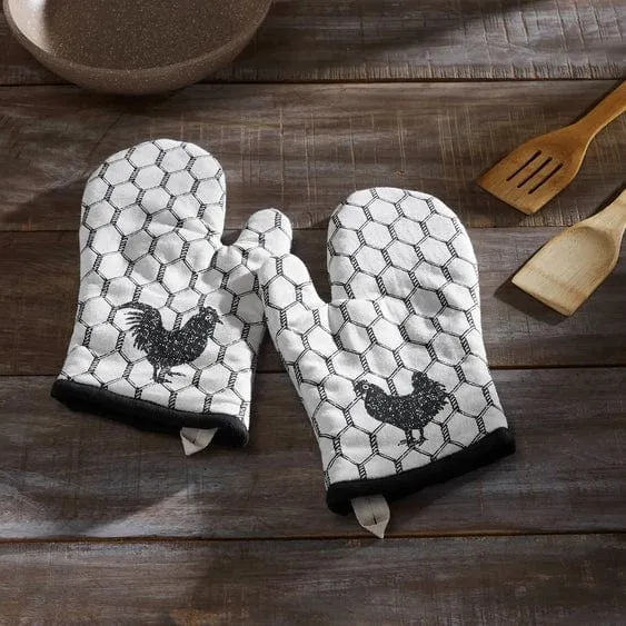 Necklaces Kitchen Oven Mitts Chicken Wire Design FAIRE VHC Brands
