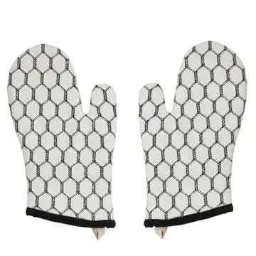 Necklaces Kitchen Oven Mitts Chicken Wire Design FAIRE VHC Brands