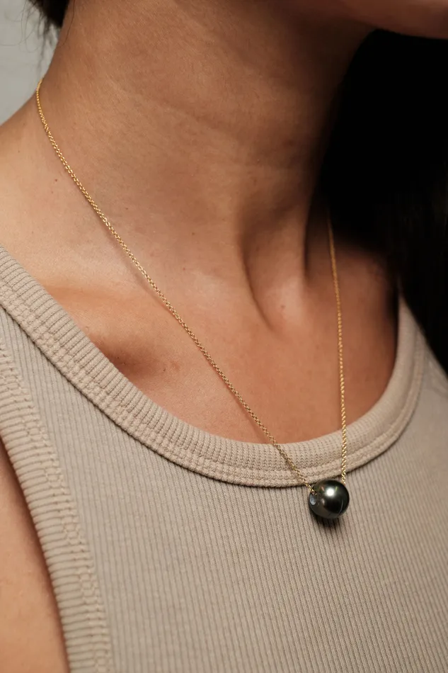 Necklaces Lahaole Hawaii Tahitian Pearl Wale N Necklace
