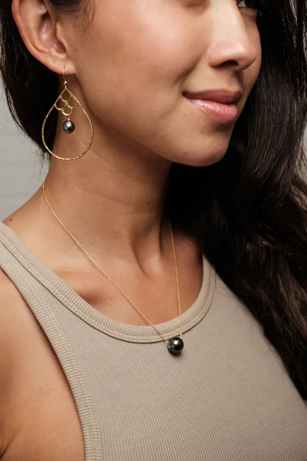Necklaces Lahaole Hawaii Tahitian Pearl Wale N Necklace