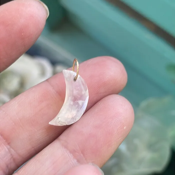 Necklaces Moonstone Moon Pendant 9k Gold Vintage Vintage Paris Jewelry Necklaces Moonstone Moon Pendant 9k Gold Vintage Vintage Paris Jewelry