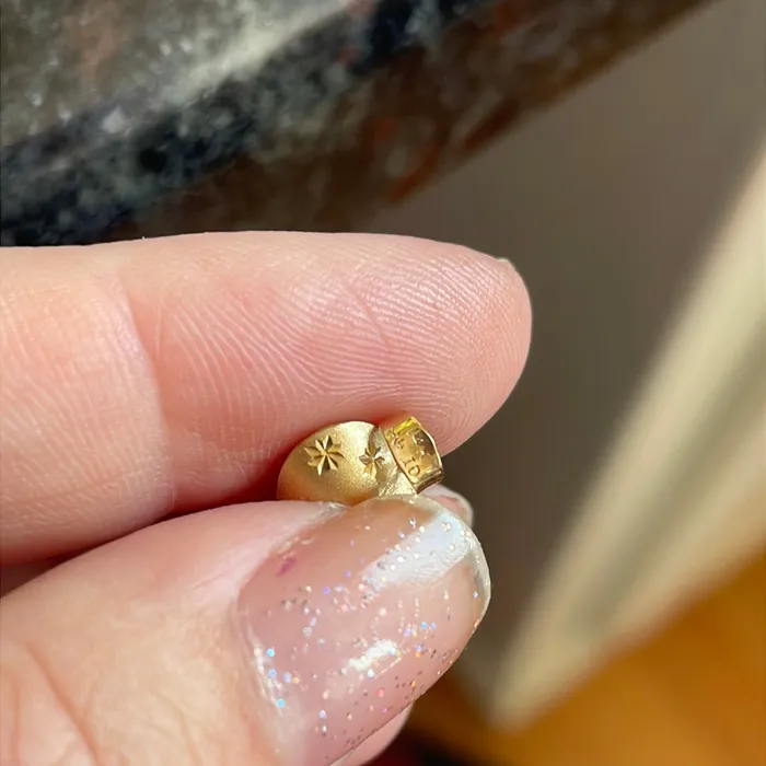 Puffy Starry Heart Pendant 14k Gold Vintage Love Vintage Paris Necklaces Puffy Starry Heart Pendant 14k Gold Vintage Love Vintage Paris Necklaces